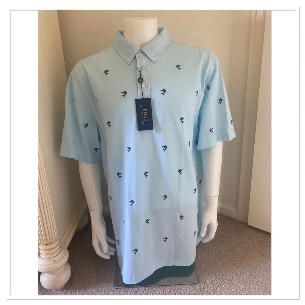 Ralph Lauren Men’s Hampton Embroidered Classic Shirt XLT